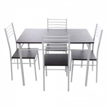 Set Barely wenge, masa si 4 scaune